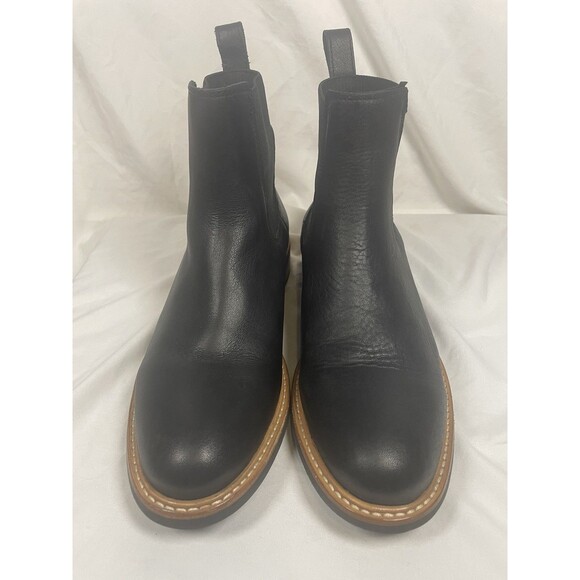 Nisolo Chelsea Boots Womens Size 8.5 Us Carmen Black Leather Ankle Pull On - Picture 3 of 8